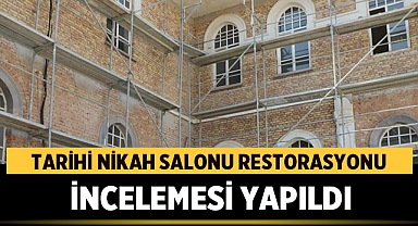 Afyonkarahisar'da Tarihi Nikah Salonu Restorasyonu İncelemesi Yapıldı