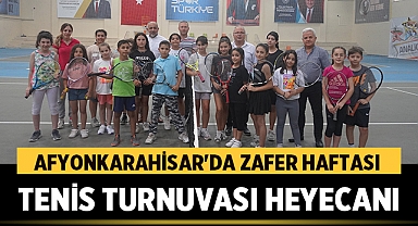 Afyonkarahisar'da Zafer Haftası Tenis Turnuvası Heyecanı