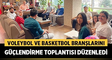 Afyonkarahisar Gençlik ve Spor İl Müdürlüğü, Voleybol ve Basketbol Branşlarını Güçlendirme Toplantısı Düzenledi