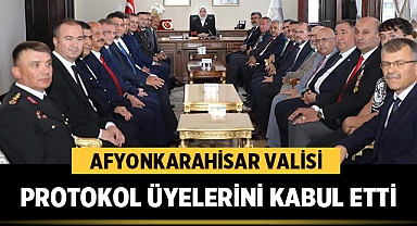 Afyonkarahisar Valisi, Kurtuluşun 101. Yılı İçin Protokol Üyelerini Kabul Etti