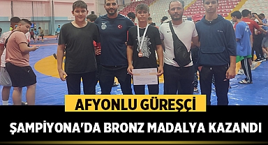 Afyonlu Güreşçi, Anadolu Yıldızlar Ligi Şampiyonası'nda Bronz Madalya Kazandı