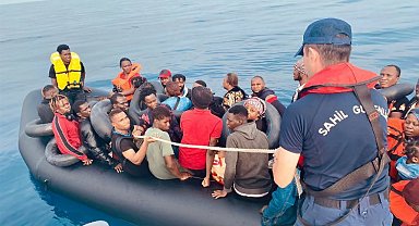 Aydın açıklarında 134 düzensiz göçmen kurtarıldı