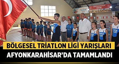 Bölgesel Triatlon Ligi yarışları Afyonkarahisar’da tamamlandı