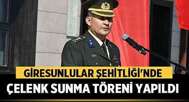 Giresunlular Şehitliği'nde Büyük Taarruz'un 101. Yıldönümü Anısına Çelenk Sunma Töreni 