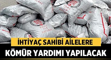 İhtiyaç Sahibi Ailelere Isınma Amaçlı Kömür Yardımı Yapılacak