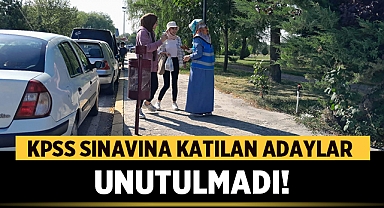 KPSS sınavına giren adaylar unutulmadı