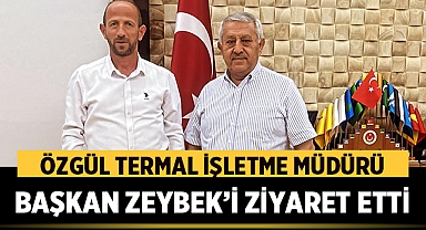 Özgül Termal İşletme Müdürü, Afyonkarahisar Belediye Başkanı'nı Ziyaret Etti