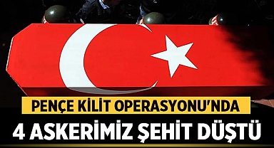 Pençe Kilit Operasyonu'nda Teröristlerin Taciz Ateşi Sonucu 4 Askerimiz Şehit Düştü