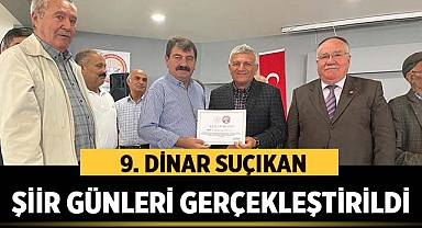 9. Dinar Suçıkan Şiir Günleri Gerçekleştirildi