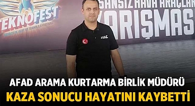 Afyonkarahisar AFAD Arama Kurtarma Birlik Müdürü Kaza Sonucu Hayatını Kaybetti