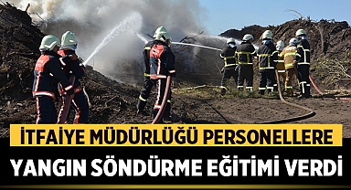 Afyonkarahisar Belediyesi İtfaiye Müdürlüğü Personellere Yangın Söndürme Eğitimi Verdi