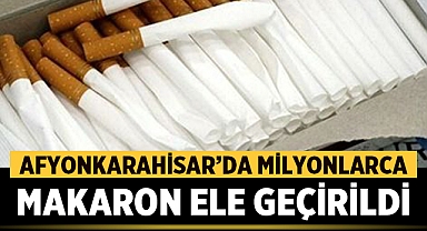 Afyonkarahisar'da Gümrük Kaçağı Sigara Sevkiyatı Engellendi
