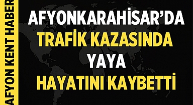 Afyonkarahisar'da Trafik Kazasında Yaya Hayatını Kaybetti