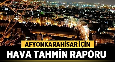 Afyonkarahisar Günlük Hava Tahmin Raporu