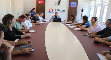 Eğirdir'de Kaymakamlık Toplantısı yapıldı.