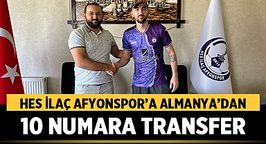 Hes İlaç Afyonspor'a Almanya'dan 10 numara Transfer
