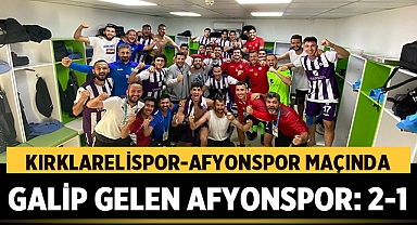 Kırklarelispor-Afyonspor Maçında Galip Gelen Afyonspor: 2-1