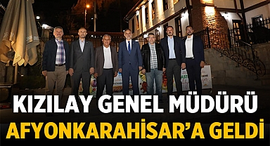Kızılay Genel Müdürü Afyonkarahisar'a geldi