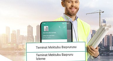 Mobil şubeden teminat başvuru hizmeti başladı