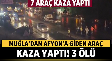 Muğla'dan Afyonkarahisar'a Giden Araç Denizli'de Kaza Yaptı:3 Kişi Hayatını Kaybetti