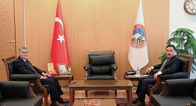 Niğde Valisi'nden mevkidaşı Gökmen Çiçek'e ziyaret