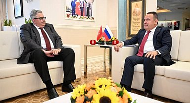 Rusya Büyükelçisi'nden Başkan Böcek'e ziyaret