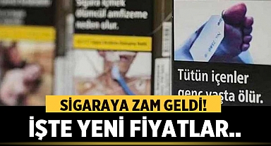 Sigaraya Zam Geldi! İşte Yeni Fiyatlar!
