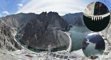 Yusufeli Barajı ve Hidroelektrik Santrali'nde İlk Türbin Döndürme İşlemi Gerçekleştirildi