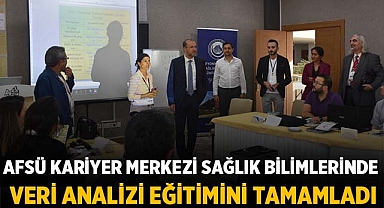 AFSÜ Kariyer Merkezi Sağlık Bilimlerinde Veri Analizi Eğitimini Tamamladı