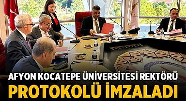 Afyon Kocatepe Üniversitesi Rektörü, Erasmus+ Frigya Staj Konsorsiyumu Protokolünü İmzaladı