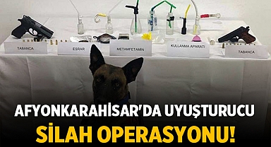 Afyonkarahisar'da uyuşturucu ve silah operasyonu: Tutuklandılar!