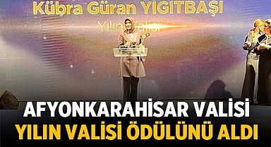 Afyonkarahisar Valisi, Yılın Valisi Ödülünü Aldı