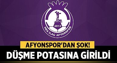 Afyonspor'dan Şok! Düşme Potasına Girildi