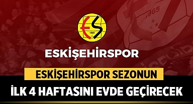 Eskişehirspor Sezonun İlk 4 Haftasını Evde Geçirecek 