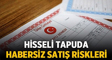 Hisseli tapusu olanlar dikkat: Sizden habersiz hakkınız satılabilir