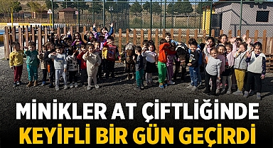 Minikler Hüdai Kaplıcaları At Çiftliğinde Keyifli Bir Gün Geçirdi