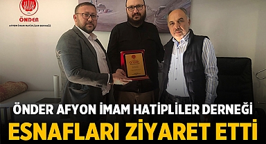 Önder Afyon İmam Hatipliler Derneği, İmam Hatipliler Haftası'nda esnaflarla buluştu