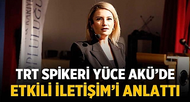 TRT Spikeri Sezen Yüce, AKÜ öğrencilerine doğru Türkçe kullanımını anlattı