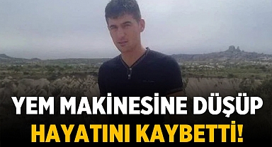 Yem Hazırlarken Korkunç Kaza: Yem Makinesine Düşüp Hayatını Kaybetti!