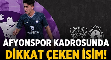 Yeni Mersin İdman Yurdu - Afyonspor maçı kamp kadrosunda dikkat çeken detay!
