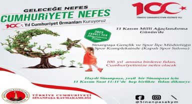 11 Kasım'da Sinanpaşa'da Milli Ağaçlandırma Günü Programı