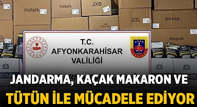 Afyonkarahisar'da Makaron Operasyonu: Jandarma, Kaçak Makaron ve Tütün İle Mücadele Ediyor
