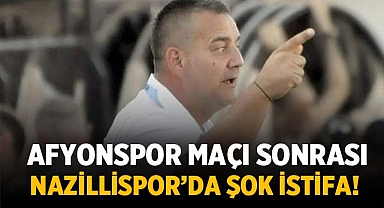 Afyonspor mağlubiyeti sonrası, Nazilli Spor'da Şok İstifa!