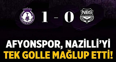 Afyonspor, Nazilli Belediyespor'u 1-0 Mağlup Etti