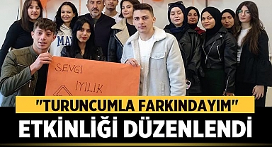 AKÜ Sandıklı MYO öğrencileri, Turuncumla Farkındayım etkinliği düzenledi