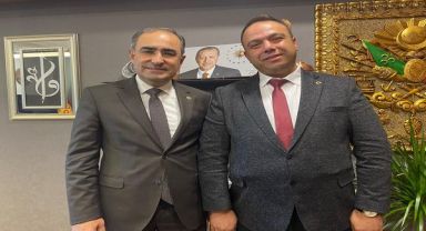 Hasan Arslan, Sultandağı ilçe başkanı ve parti üyelerini gazi meclisinde ağırladı