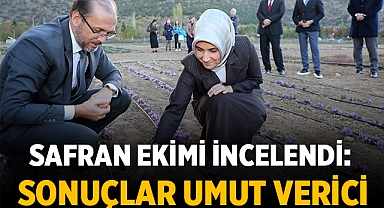 Afyonkarahisar Valisi Safran Ekimini İnceledi: Sonuçlar Umut Verici