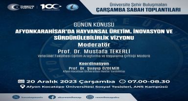 Afyon Kocatepe Üniversitesi'nde Hayvancılık Sektörüne Yeni Bir Bakış Açısı