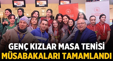 Afyonkarahisar'da genç kızlar masa tenisi müsabakaları tamamlandı