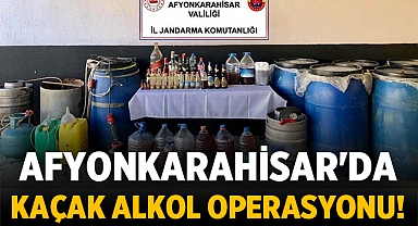 Afyonkarahisar'da Kaçak Alkol Operasyonu!